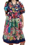 Sister Mary La Catrina Dress In Cobalt In Blue