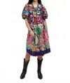 Sister Mary La Catrina Dress In Purple Cobalt In Multi