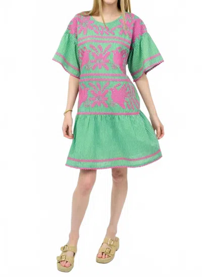 Sister Mary Lora Lee Dress In Green Stripe