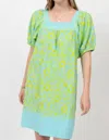 Sister Mary Solana Midi Dress In Turquoise In Blue