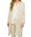 Sister Mary Sparkle Duster In Champagne In White