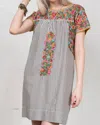 Sister Mary Striped Mary Lou Mexican Dress In Multi In Multi