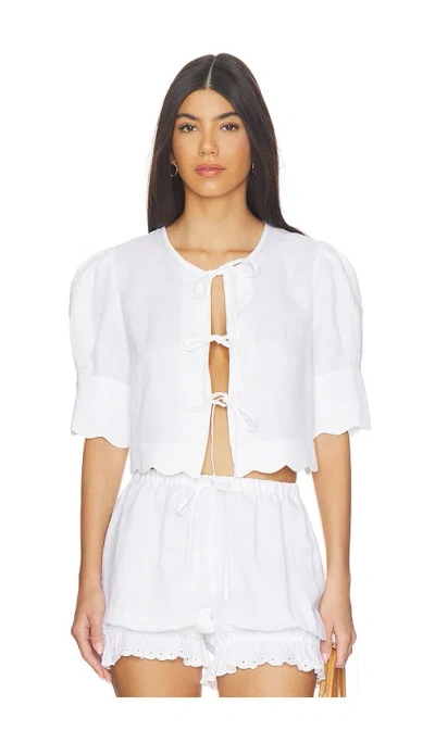 Sister Ny Scalloped Top In White
