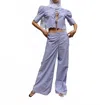 Sister Swim Portofino Wide Leg Pants In Blue In Blue