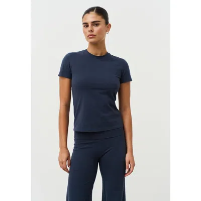 Sisterly Tribe Soft Cotton Tee In Navy