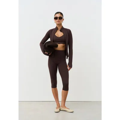 Sisterly Tribe Softsculpt Capri In Brown