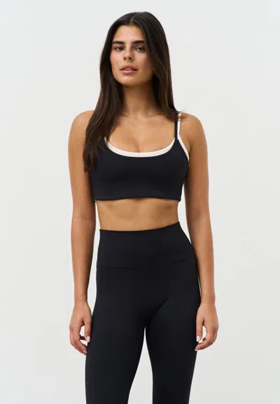 Sisterly Tribe Softsculpt Double Layer Bra In Black