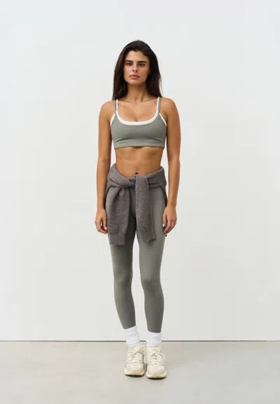 Sisterly Tribe Softsculpt Double Layer Bra In Gray