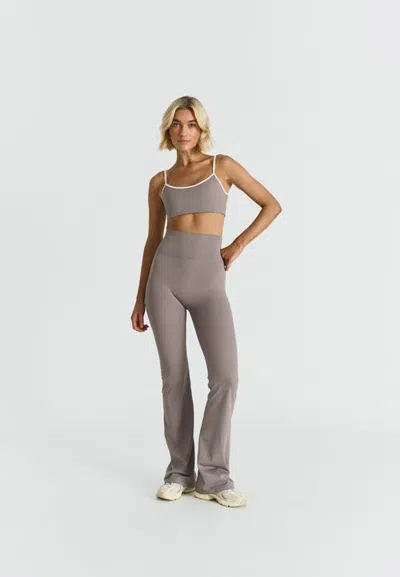 Sisterly Tribe Softsculpt Flared Leggings In Gray