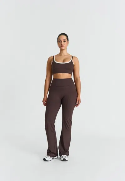 Sisterly Tribe Softsculpt Flared Leggings In Gray