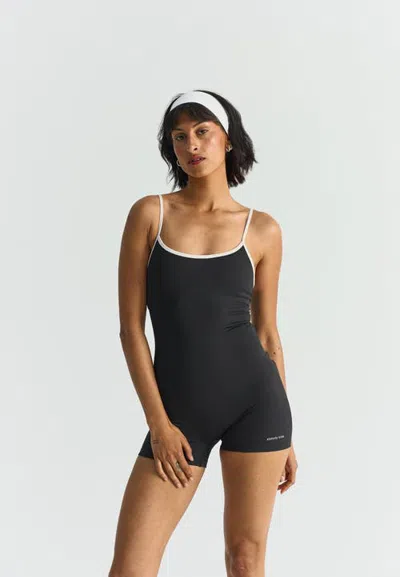 Sisterly Tribe Softsculpt Romper In Black