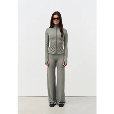 Sisterly Tribe Softsculpt Zip Jacket In Green