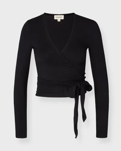Sisterly Tribe Top Soft Ballet Wrap In Black