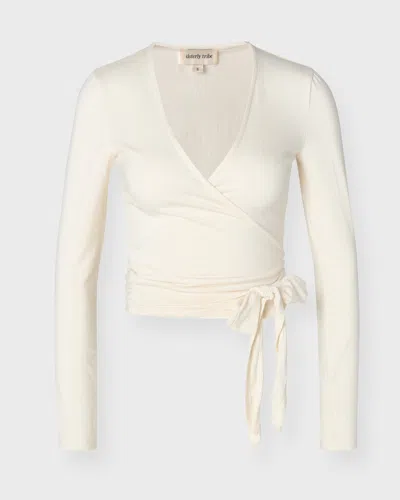 Sisterly Tribe Top Soft Ballet Wrap In White