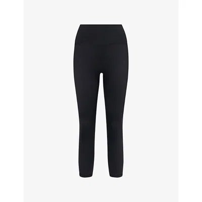 Sisterly Tribe Womens Black Softsculpt Capri High-rise Studio Leggings Xs