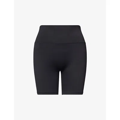 Sisterly Tribe Womens Black Softsculpt High-rise Stretch-woven Shorts