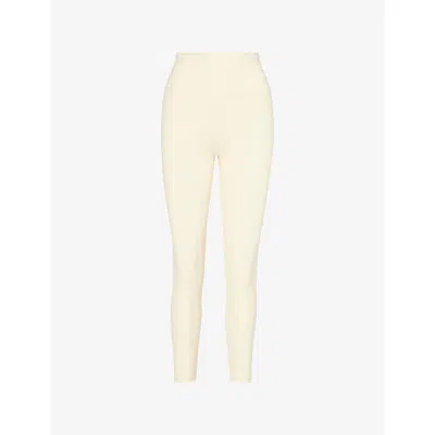 Sisterly Tribe Womens Lemonade Softsculpt High-rise Workout Leggings In Yellow