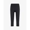 Sisterly Tribe Womens Black Softsculpt Capri High-rise Gym Leggings In Black