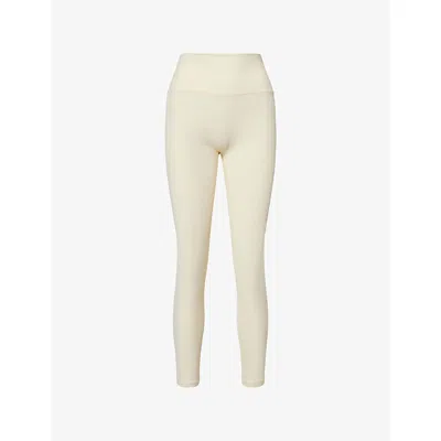 Sisterly Tribe Womens  Softsculpt High-rise Workout Leggings In Neutral