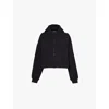 Sisters & Seekers Trademark Zipped Cotton-blend Hoody In Black