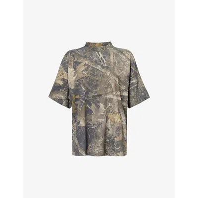 Sisters & Seekers Ranch Abstract-print Cotton-jersey T-shirt In Camo