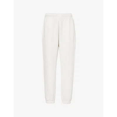 Sisters & Seekers Branded Relaxed-fit Cotton-blend Jogging Bottoms In Off-white
