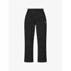 Sisters & Seekers Womens Black Grey Wilbur Wide-leg Knitted Trousers In Gray