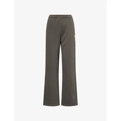 Sisters & Seekers Womens Charcoal Seekers Sports Cotton-blend Jogging Bottoms In Gray