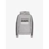 Sisters & Seekers Womens Grey Base Logo Kangaroo-pocket Knitted Hoody In Grey