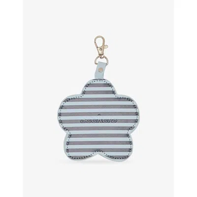 Sisters & Seekers Womens Jasper Striped Mirrored Keyring Navy/light Blue