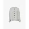 Sisters & Seekers Womens Bryant Ribbed Knitted Cardigan Light Grey In Light Grey
