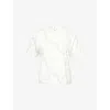 Sisters & Seekers Womens Milk Twiggy Printed Cotton-jersey T-shirt