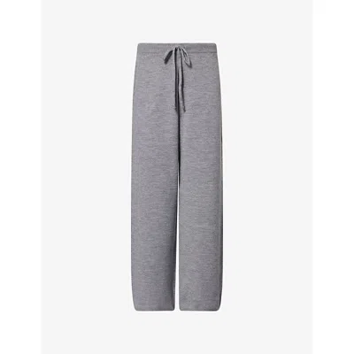 Sisters & Seekers Womens Wide-leg Relaxed-fit Knitted Trousers Sulk