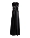 Siste's Gold Capsule Woman Maxi Dress Black Size S Polyester, Elastane In Black