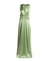 Siste's Gold Capsule Woman Maxi Dress Light Green Size L Polyester, Elastane