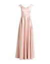 Siste's Gold Capsule Woman Maxi Dress Light Pink Size Xs Polyester, Elastane
