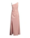 Siste's Gold Capsule Woman Maxi Dress Pink Size S Polyester, Elastane