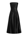 Siste's Gold Capsule Woman Midi Dress Black Size L Polyester