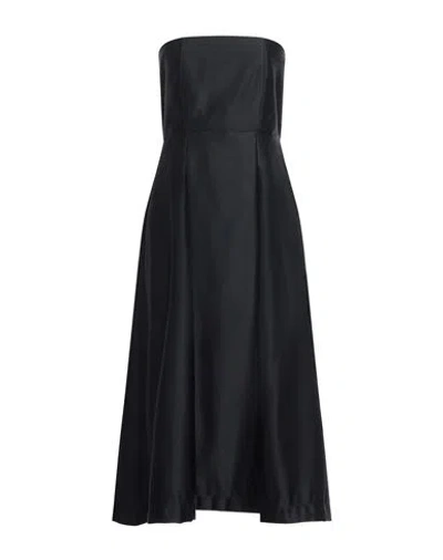 Siste's Gold Capsule Woman Midi Dress Midnight Blue Size L Polyester