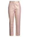 Siste's Gold Capsule Woman Pants Antique Rose Size L Cotton, Polyester, Polyurethane, Elastane In Pink