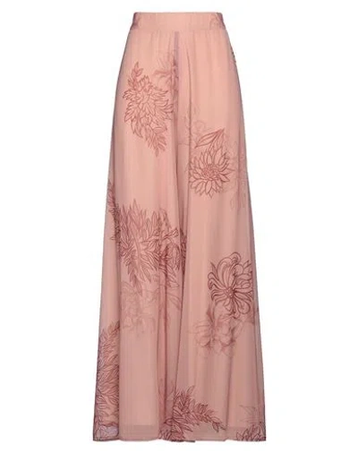 Siste's Gold Capsule Woman Pants Antique Rose Size M Polyester, Viscose In Pink