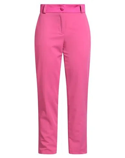 Siste's Gold Capsule Woman Pants Fuchsia Size L Polyester, Viscose, Elastane In Pink