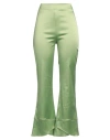 Siste's Gold Capsule Woman Pants Green Size M Polyester, Cotton, Elastane In Green