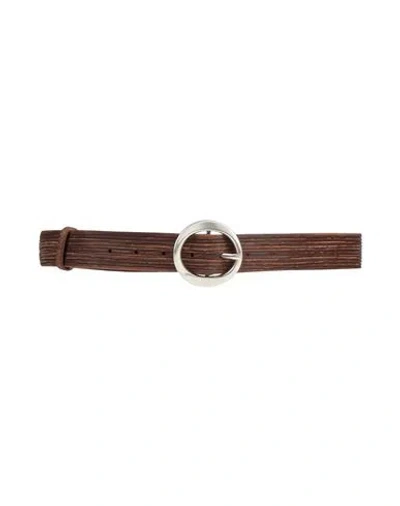 Siste's Woman Belt Brown Size 32 Leather