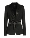 Siste's Woman Blazer Black Size L Viscose, Nylon, Polyester