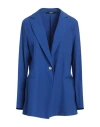 Siste's Woman Blazer Bright Blue Size L Polyester, Elastane
