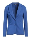 Siste's Woman Blazer Light Blue Size L Viscose, Polyamide, Elastane In Blue