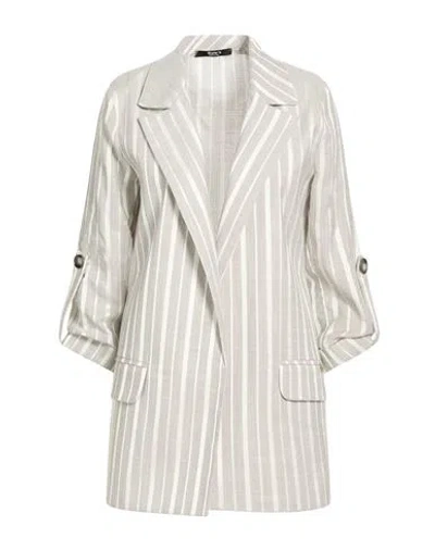 Siste's Woman Blazer Light Grey Size M Polyester, Viscose In Gray