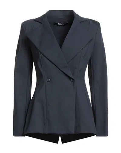 Siste's Woman Blazer Midnight Blue Size L Viscose, Nylon, Elastane