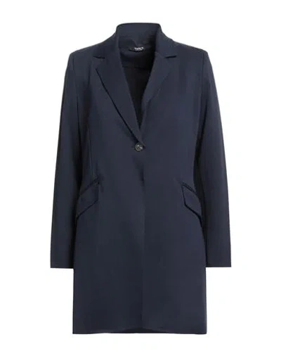 Siste's Woman Blazer Midnight Blue Size M Viscose, Nylon, Elastane
